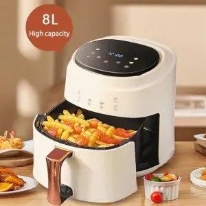 8L 1400W Smart Touch Screen Custom Oil Free Electric Deep Fryer Горячая воздушная фрайер Подходит