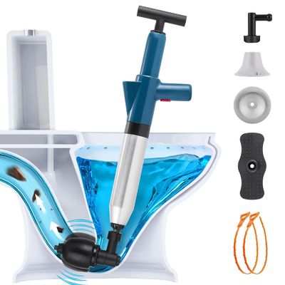 1кг ABS Rubber High Pressure Toilet Plunger Dredge Clog Remover Sewer Pipe Dredger (Абс резина высокого давления)