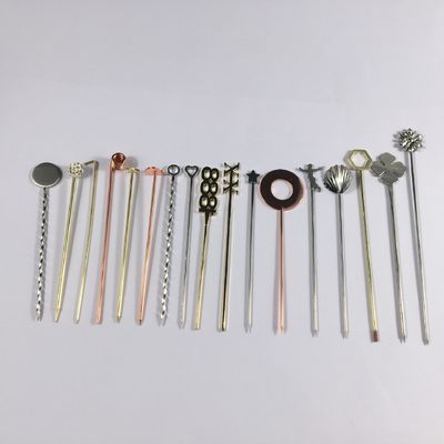 304 нержавеющая сталь коктейль штифты Swizzle Stick для многоразового использования небольшие весла Custom штифты