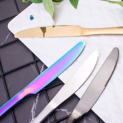 193G Устройства оптом позолоченные стальные столовые приборы набор кухонный вилка ложка нож