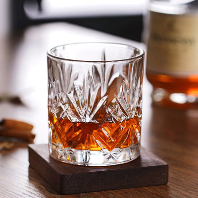 340 мл Luxury Clear Rock Design Glass Graved Crystal Luxury Whiskey Beer Glasses Cup (Люксный чистый скальный дизайн стекла с гравированным кристаллом)