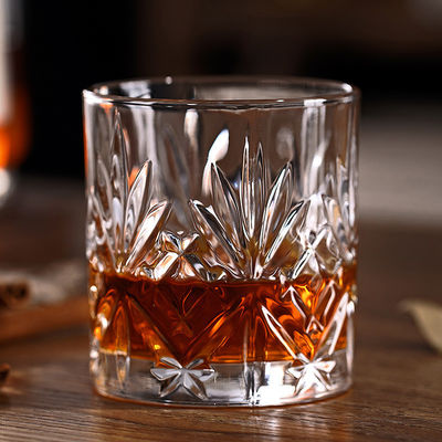 340 мл Luxury Clear Rock Design Glass Graved Crystal Luxury Whiskey Beer Glasses Cup (Люксный чистый скальный дизайн стекла с гравированным кристаллом)