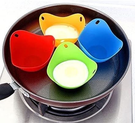 Настроенный логотип Силиконовые микроволновые яичники для perfect poached eggs 9cm диаметр