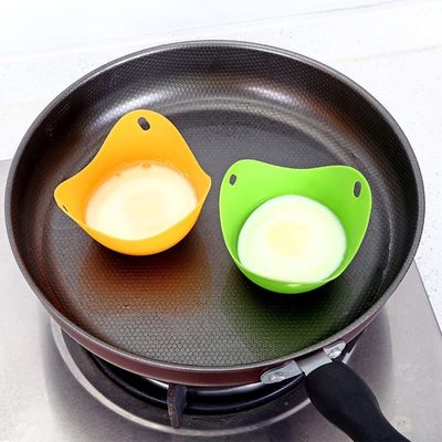 Настроенный логотип Силиконовые микроволновые яичники для perfect poached eggs 9cm диаметр