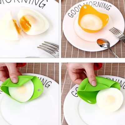 Настроенный логотип Силиконовые микроволновые яичники для perfect poached eggs 9cm диаметр