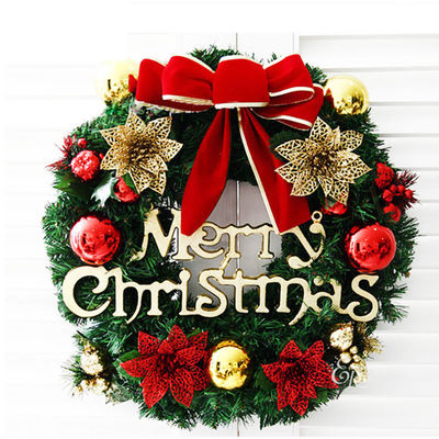 Круглый венок XMAS для входной двери венок с индивидуальным логотипом