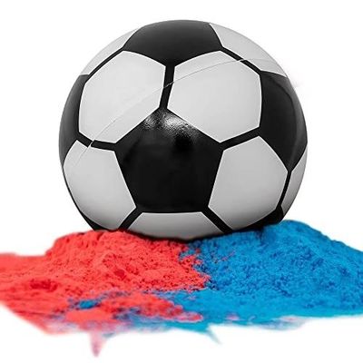 Половое раскрытие реквизитов Конфетти Порошковое наполнитель 14*14*14 см Футбол для детских праздников
