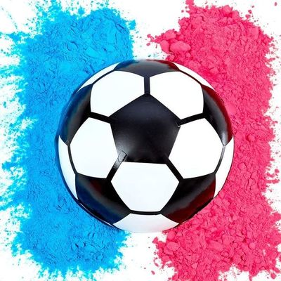 Половое раскрытие реквизитов Конфетти Порошковое наполнитель 14*14*14 см Футбол для детских праздников