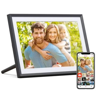 Поставка оптом 10 дюймов 16 г WiFi LCD Облачный видео загрузка Frameo Цифровая фотокартина