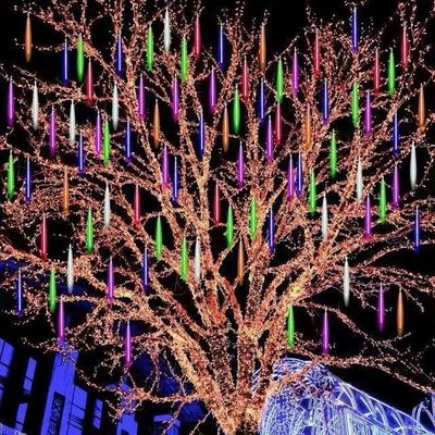 Спад дождя Фея светодиодные струнные огни в кубическом дизайне для праздничных вечеринок