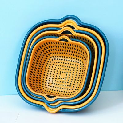 6 шт. Квадратные многофункциональные фруктовые овощные мыльные корзины Хранение и стирка корзины