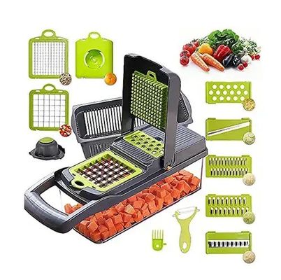 Легкий для раскрашивания овощей 12 в 1 Раскрашиватель продуктов питания Мандолина резчик для кухонных принадлежностей